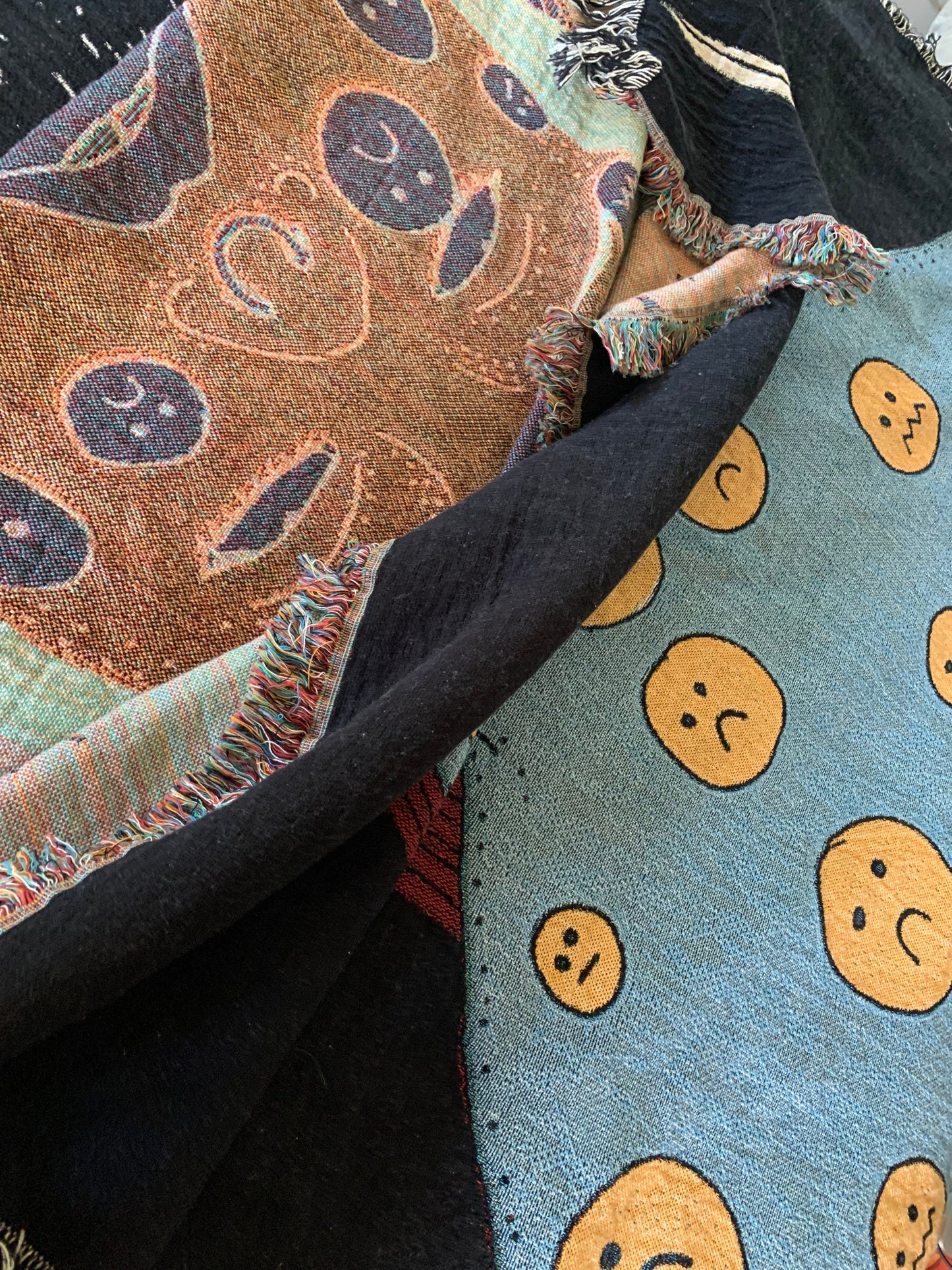 Feelings woven blanket