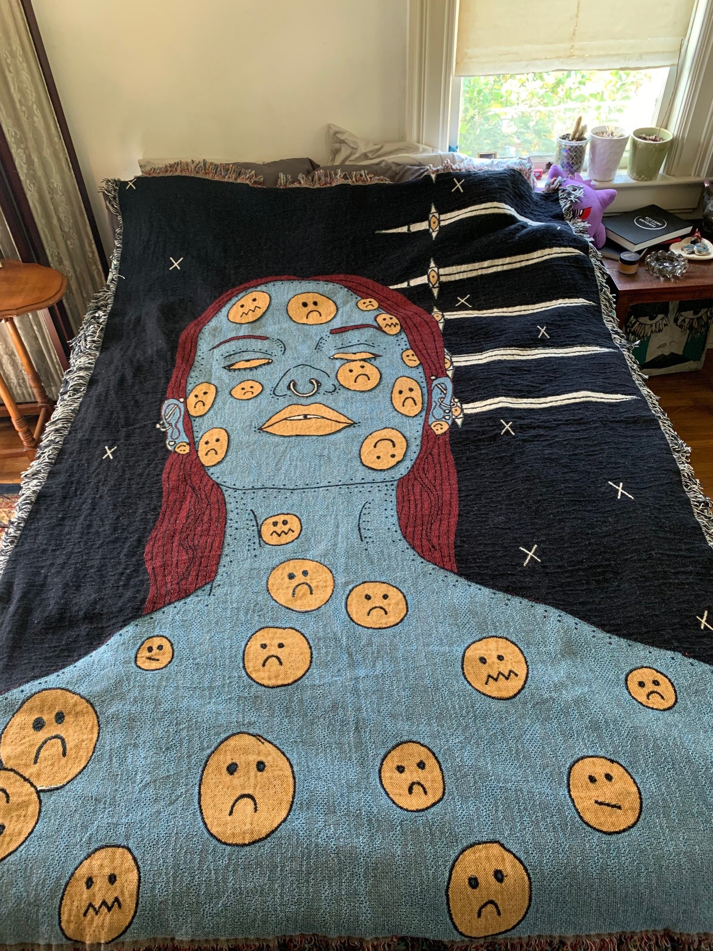 Feelings woven blanket