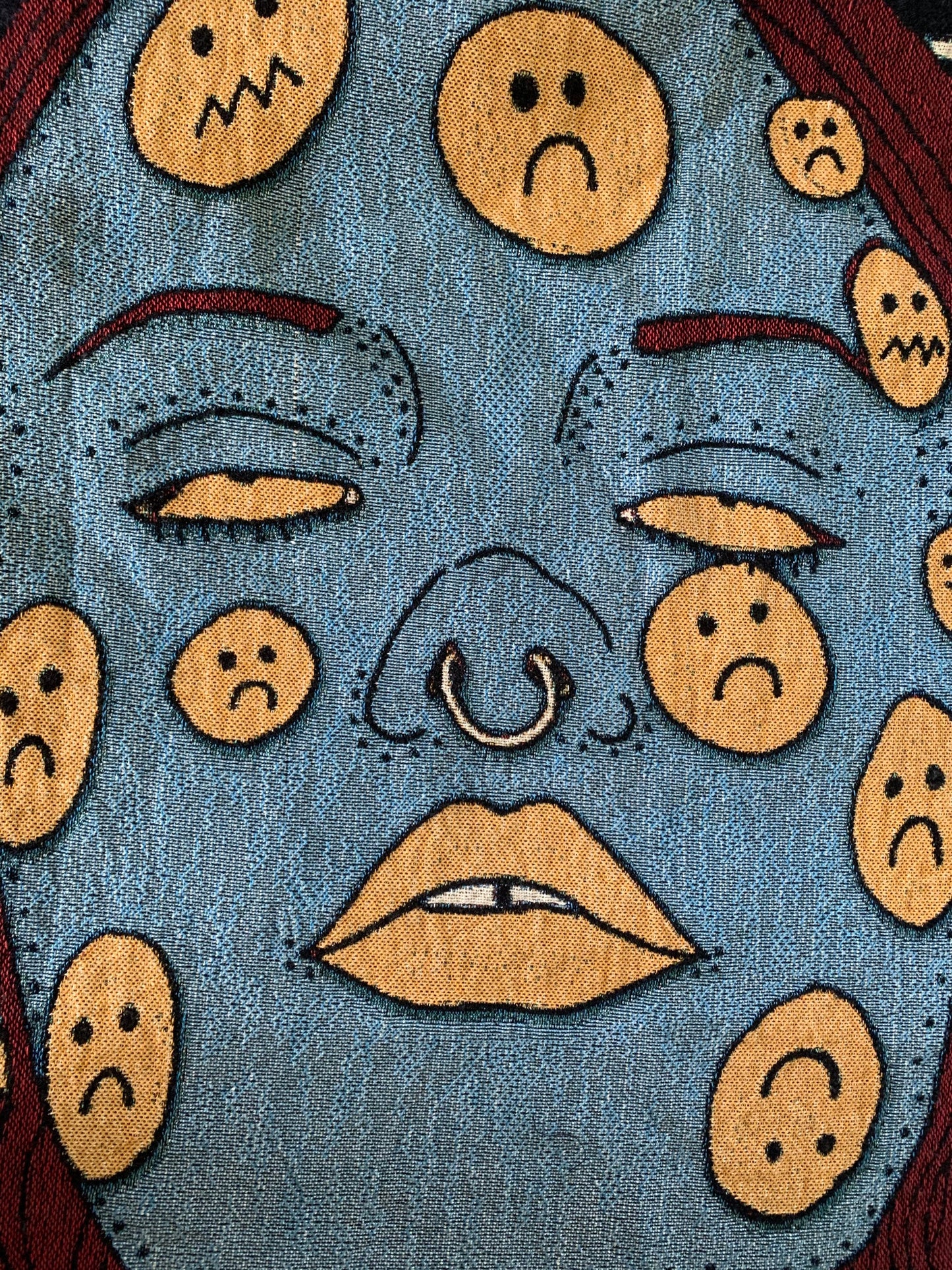 Feelings woven blanket
