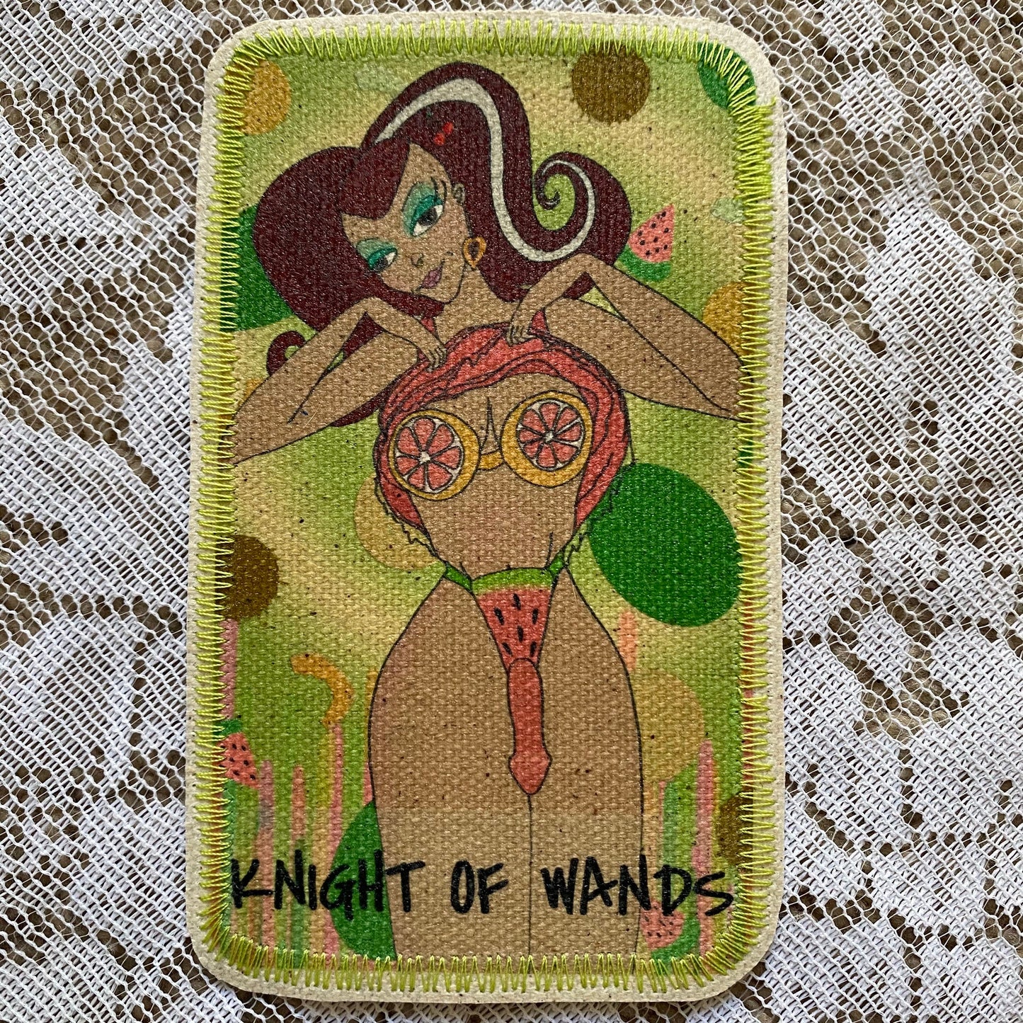 Knight of Wands Canvas Patch