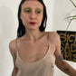 sheer slip with chain straps
