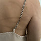 sheer slip with chain straps