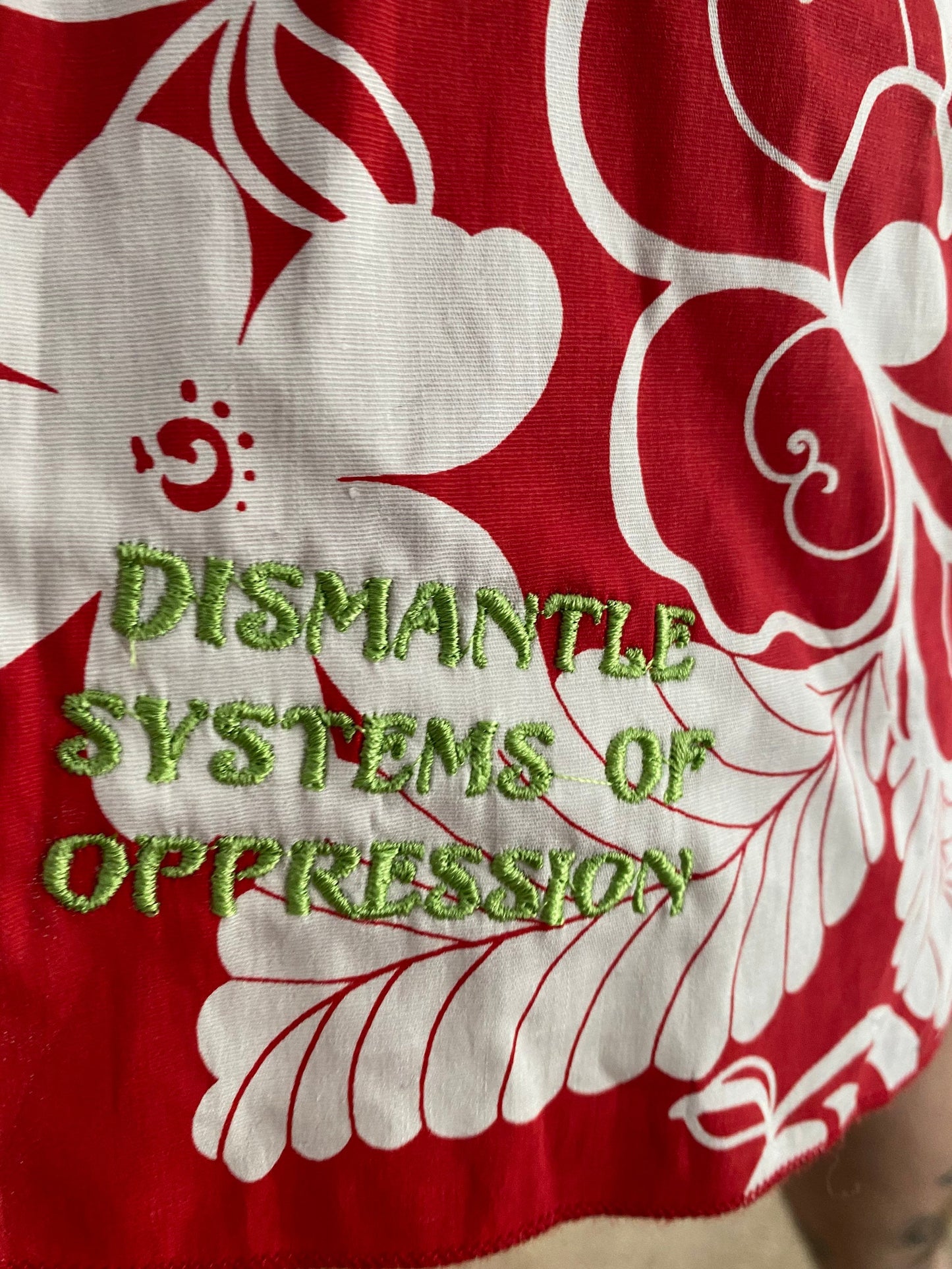 Dismantle Systems of Oppression Floral Dress