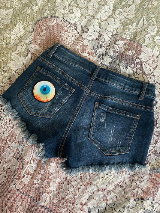 Eye See You Denim Shorts