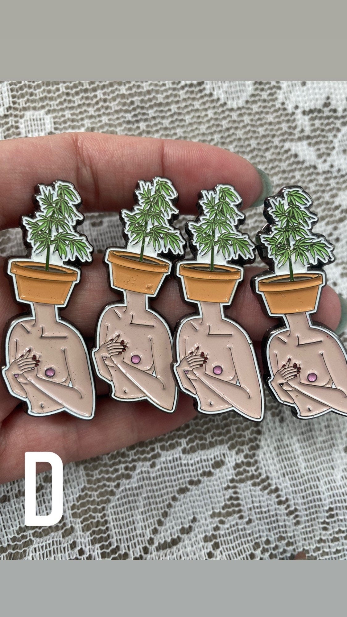 Imperfect Pothead enamel Pin