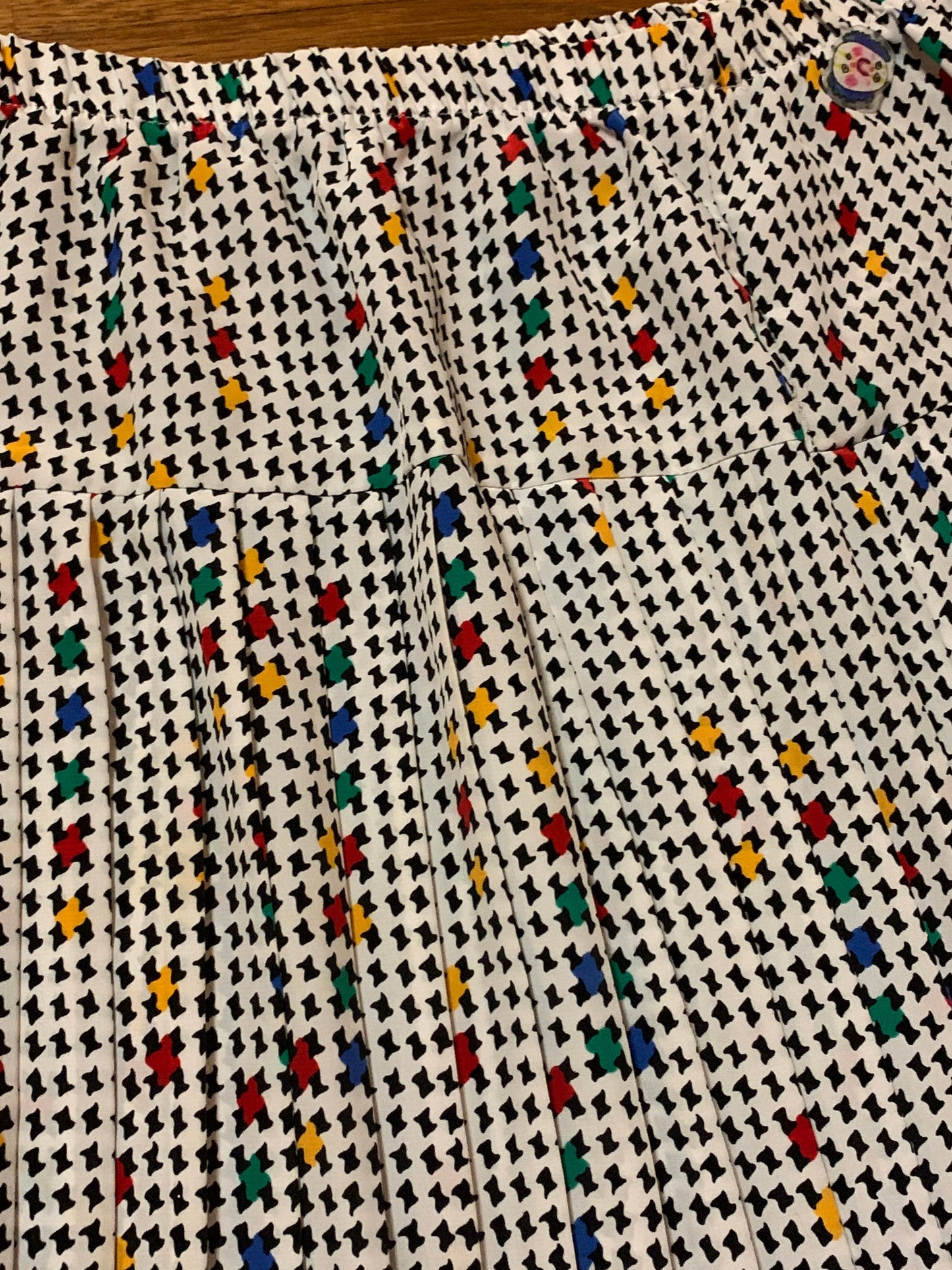 primary color clown skirt
