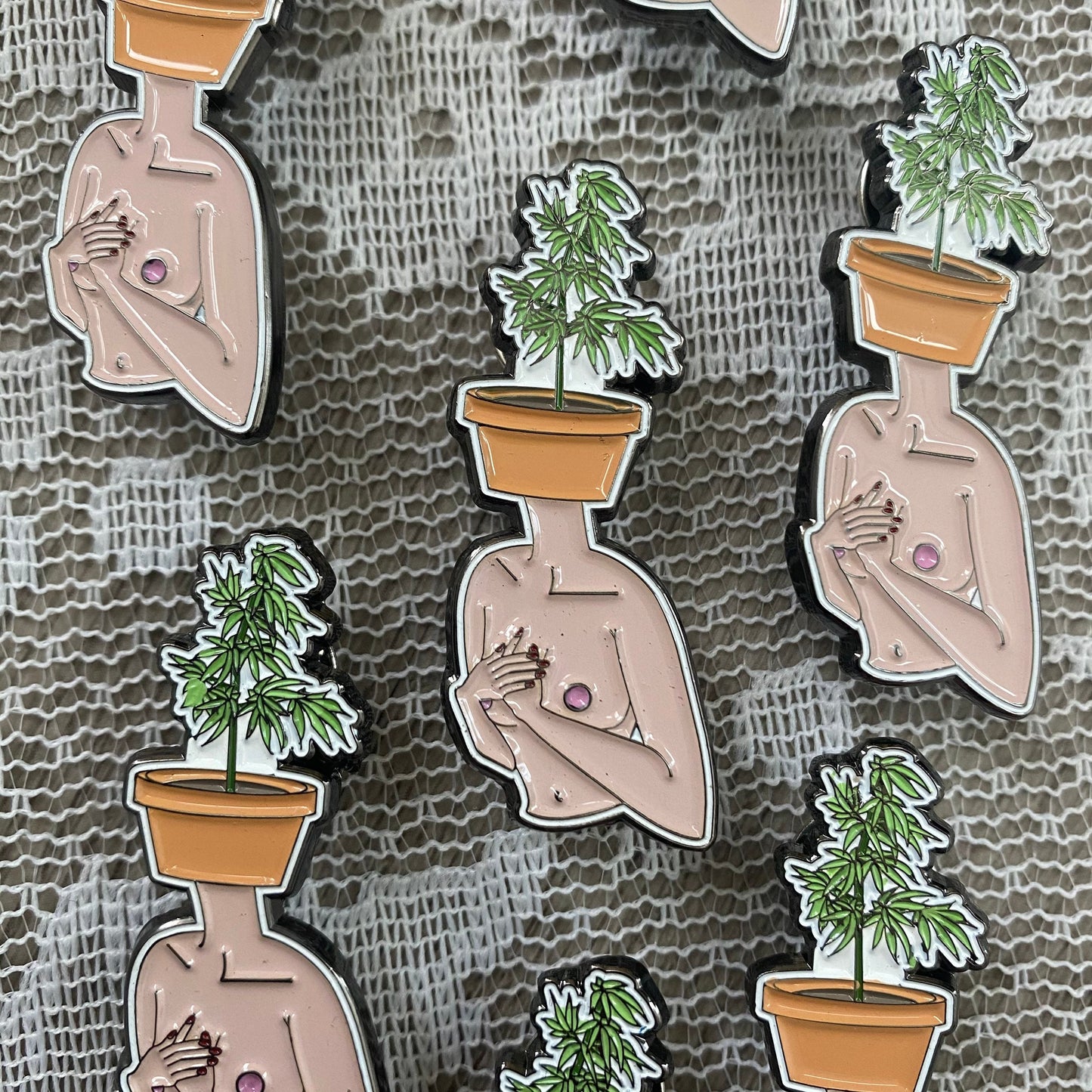 Imperfect Pothead enamel Pin