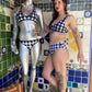 sick sad recycled bikini top~ available in sizes xs - 3xl