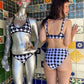 sick sad recycled high waisted bikini bottom ~ available in sizes xs - 3xl