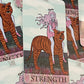 Strength tarot 4" vinyl sticker