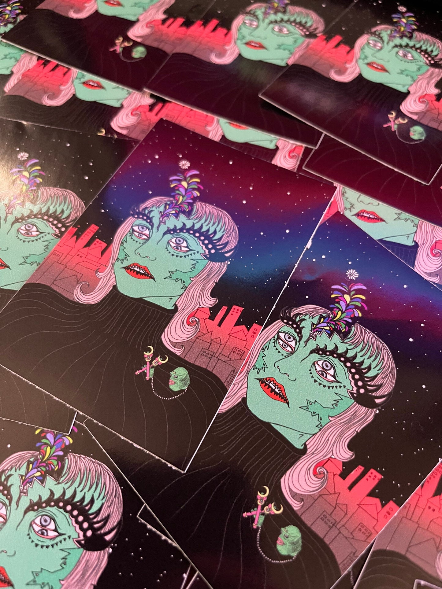Seeing Double  4" vinyl sticker