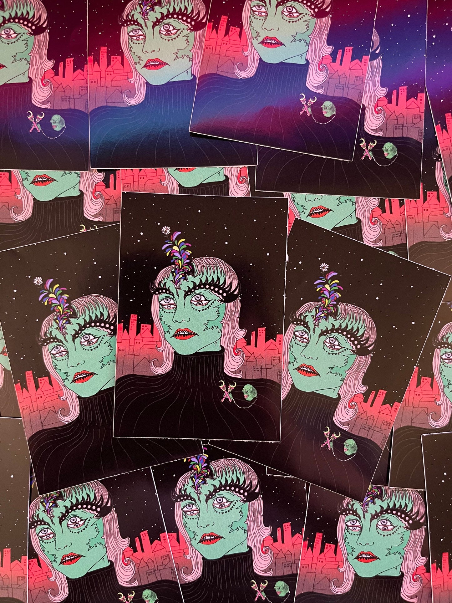 Seeing Double  4" vinyl sticker