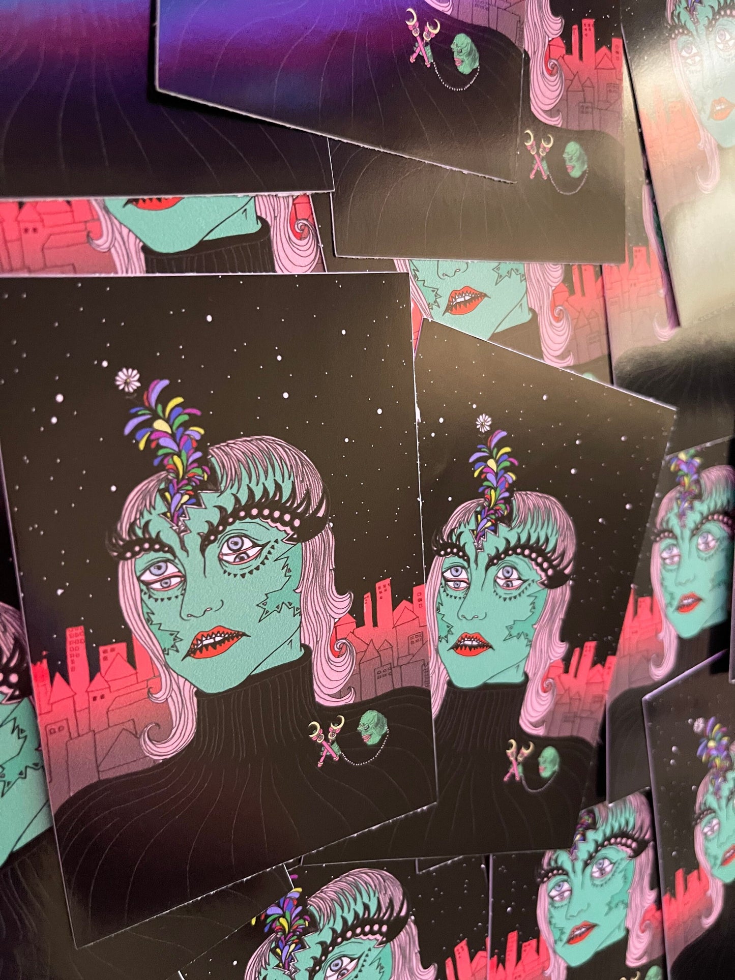 Seeing Double  4" vinyl sticker