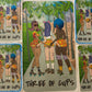 threee of cups canvas patch