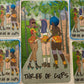 threee of cups canvas patch