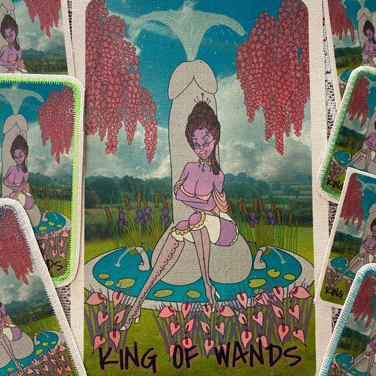 King of Wands Canvas Patch