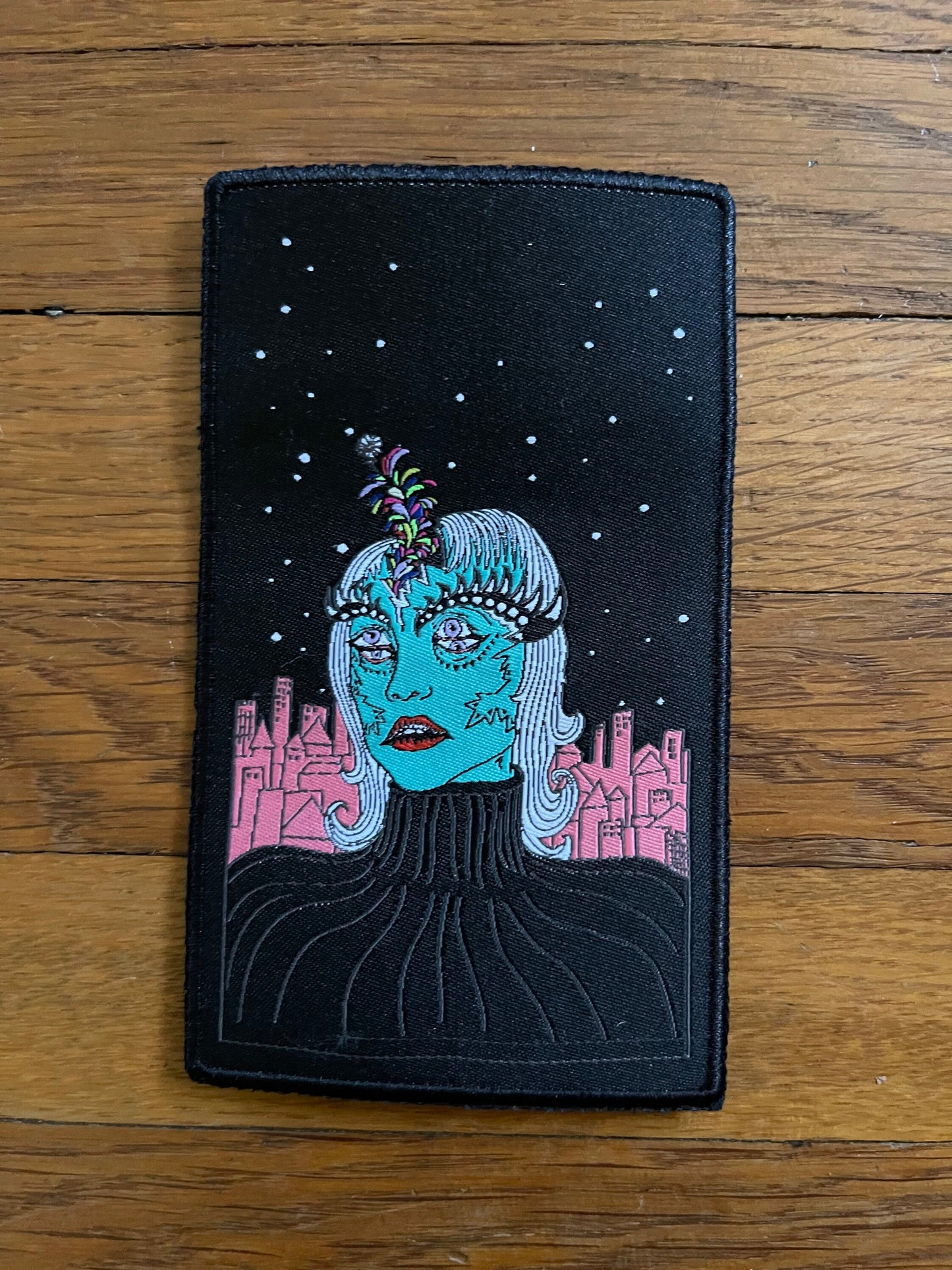 Seeing Double woven patch