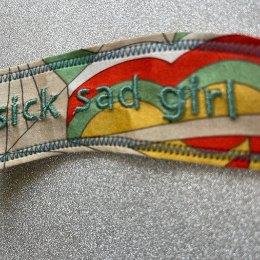Sick Sad Girl Embroidered Patch