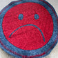 large embroidered frownie patch