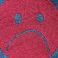 large embroidered frownie patch