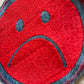 large embroidered frownie patch
