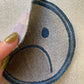 large embroidered frownie patch