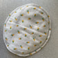 large embroidered frownie patch