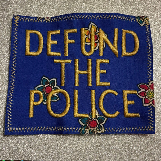 Embroidered Defund the Police Patch