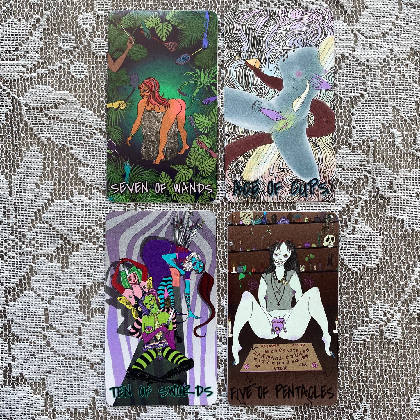 Five of Pentacles Vinyl Sticker