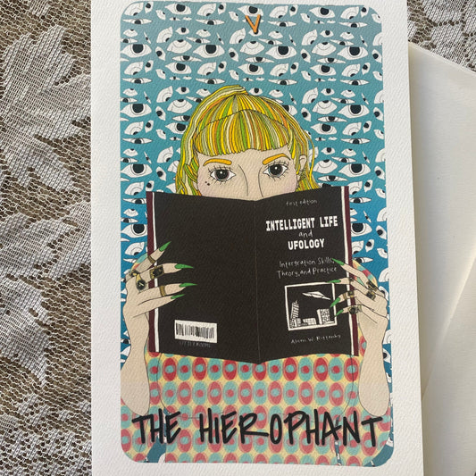 The Heirophant Handmade Card
