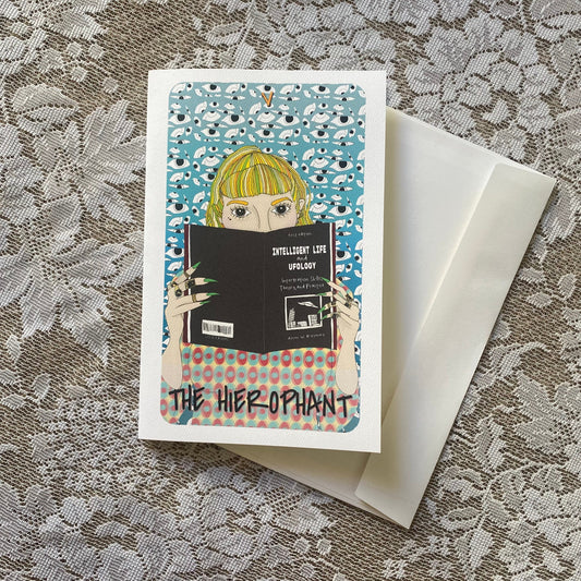 The Heirophant Handmade Card