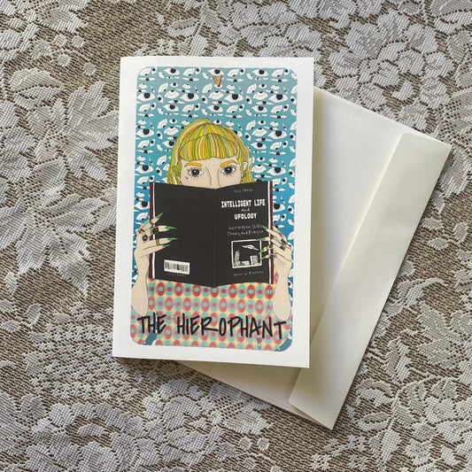 The Heirophant Handmade Card