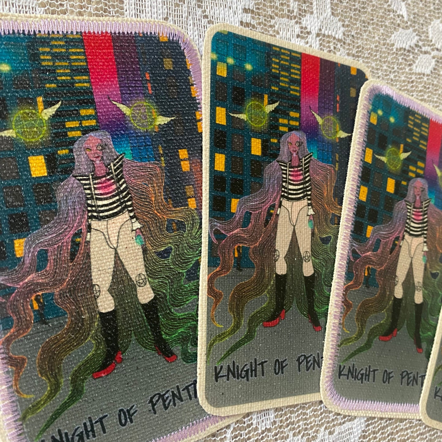 Knight of Pentacles Canvas Patch