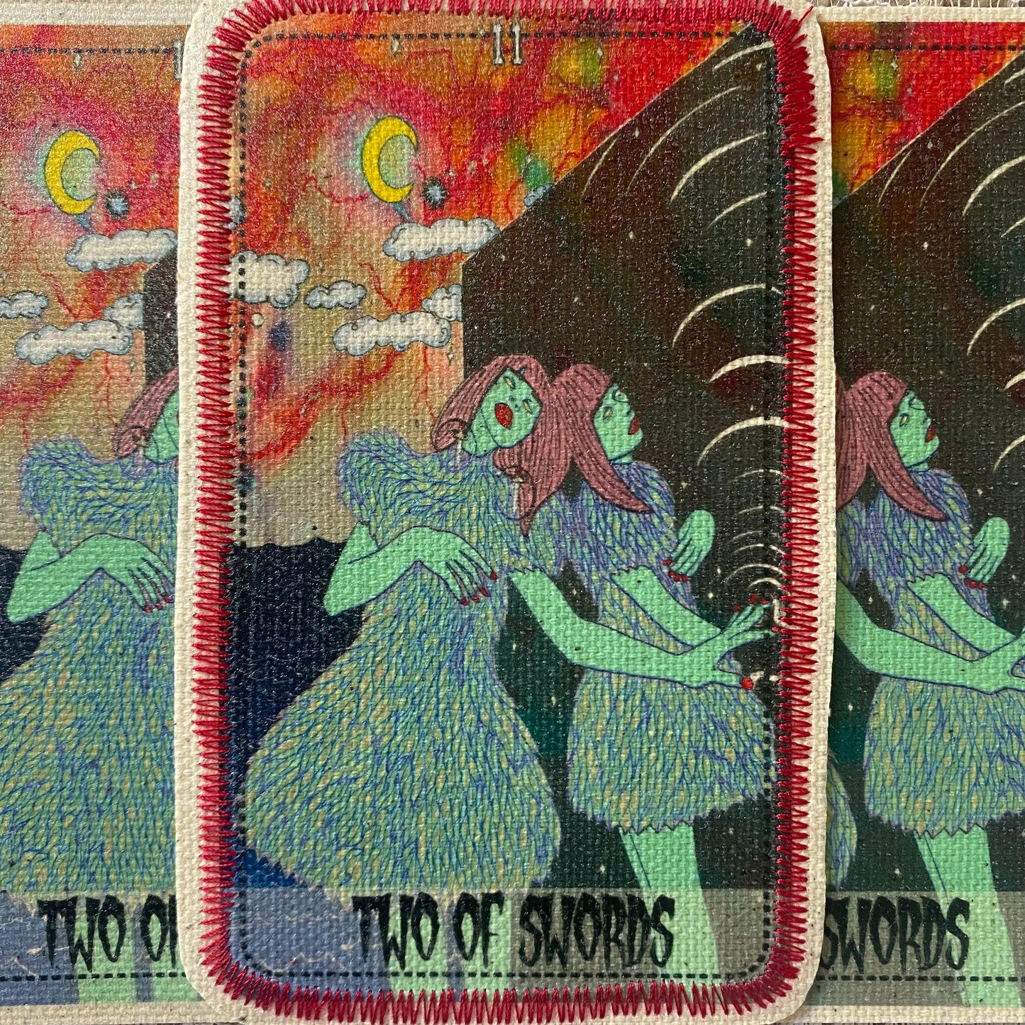 Two of Swords Canvas Patch
