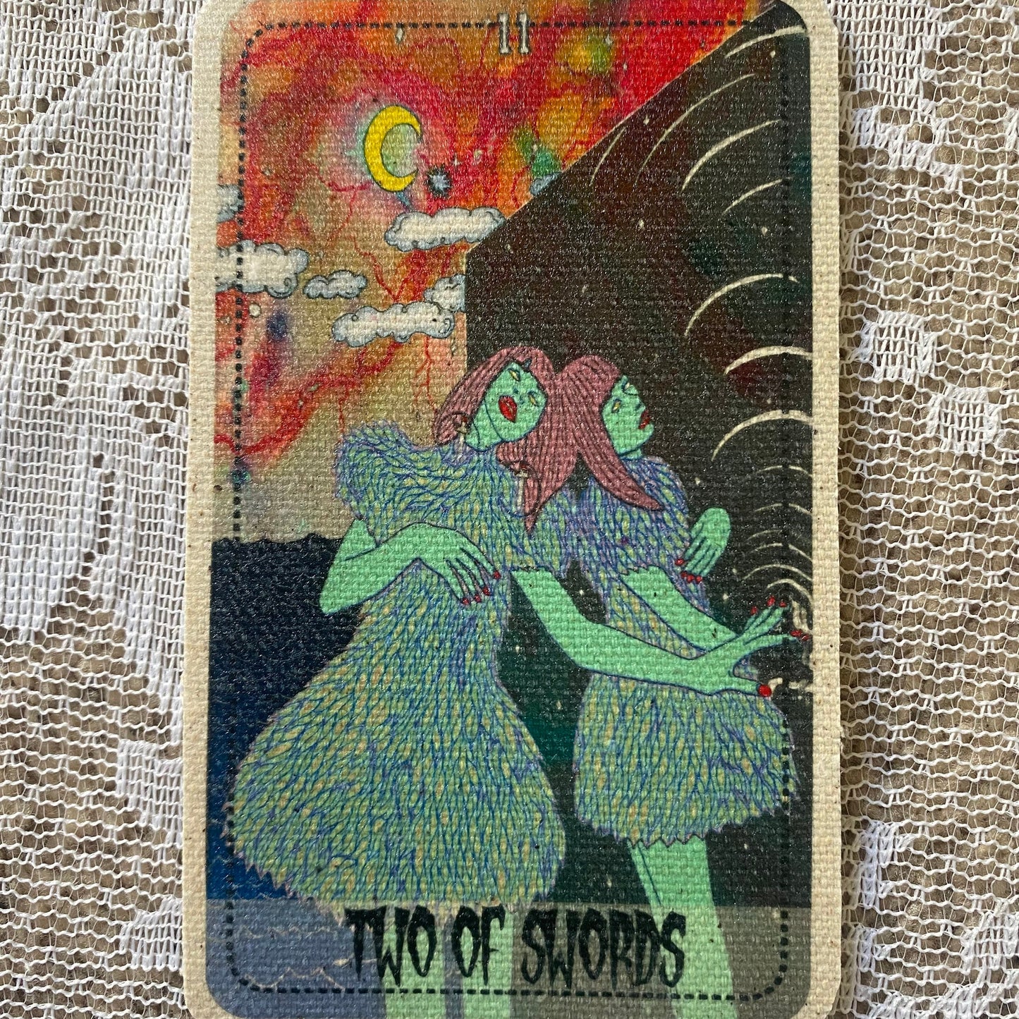 Two of Swords Canvas Patch