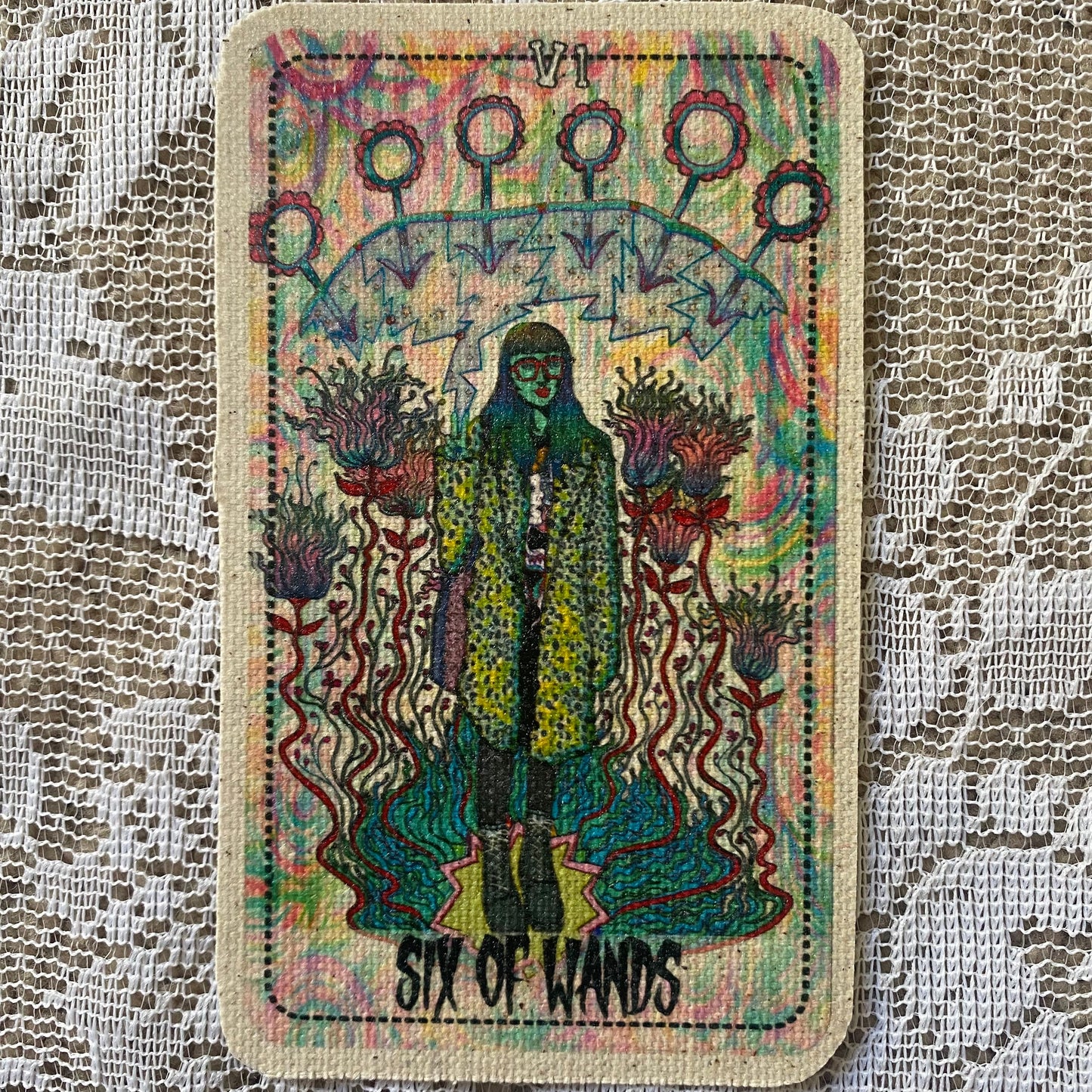 Six of Wands Canvas Patch
