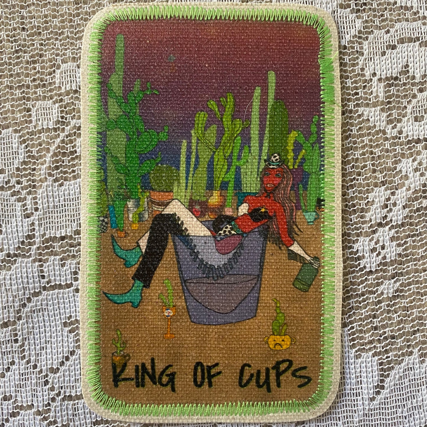 King of Cups Canvas Patch