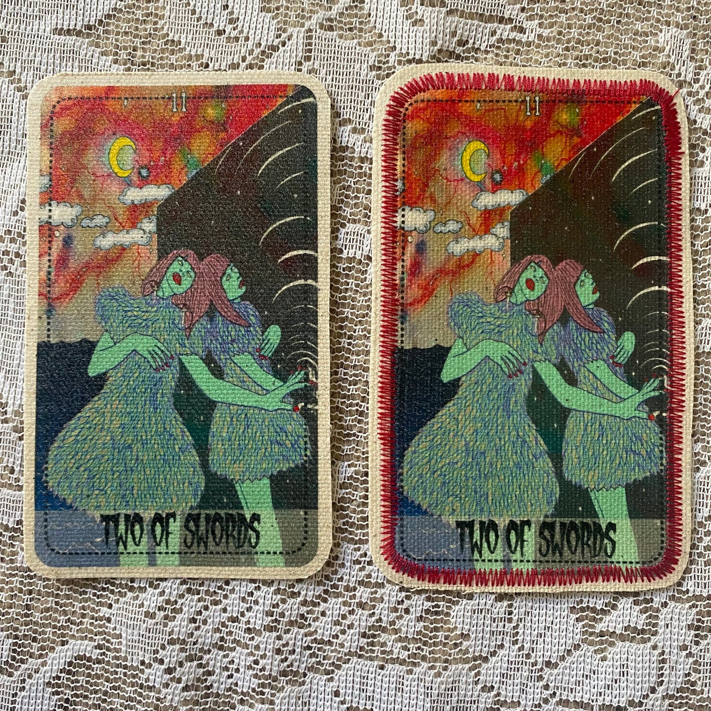 Two of Swords Canvas Patch