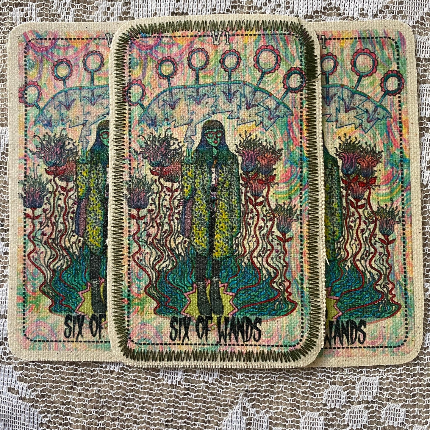 Six of Wands Canvas Patch