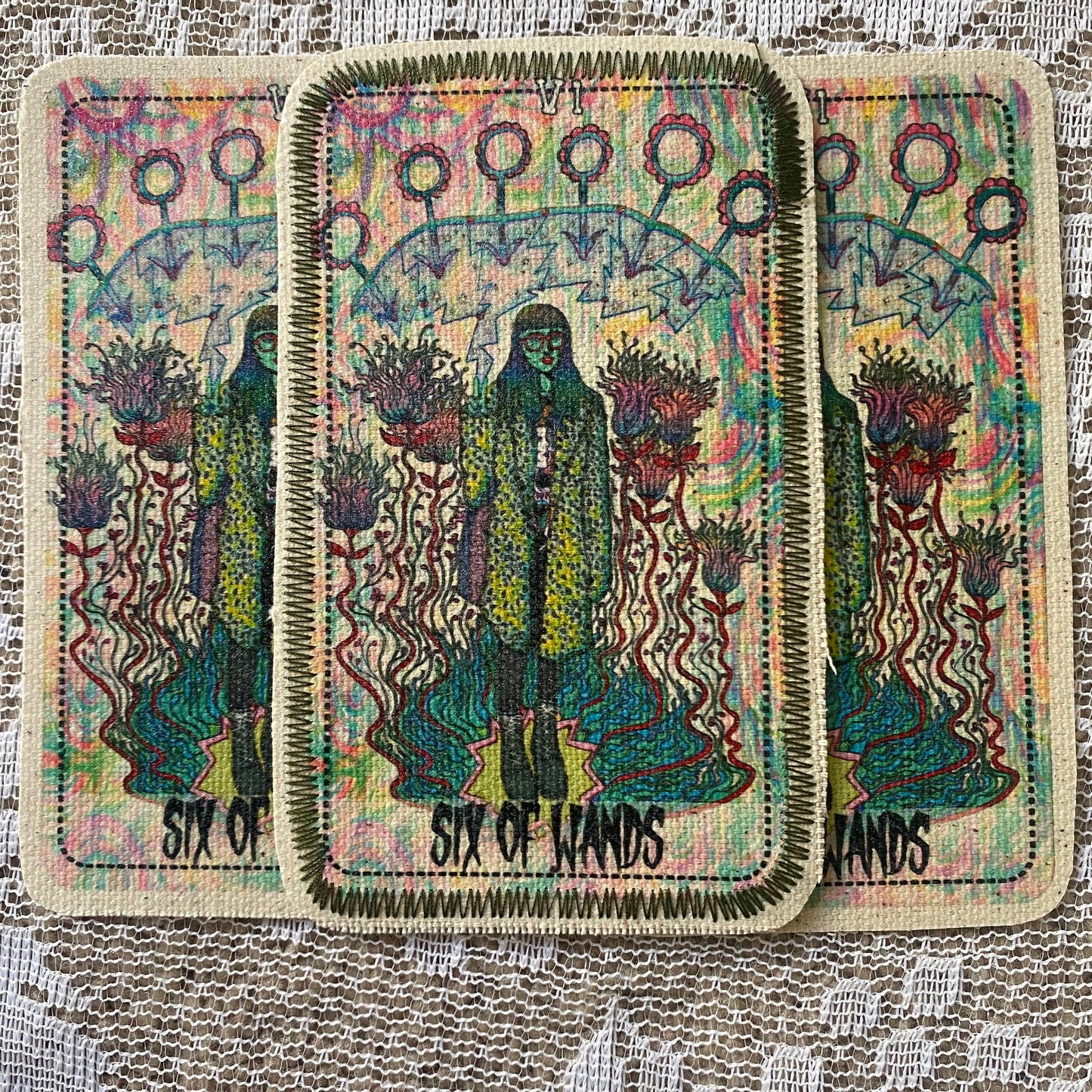 Six of Wands Canvas Patch