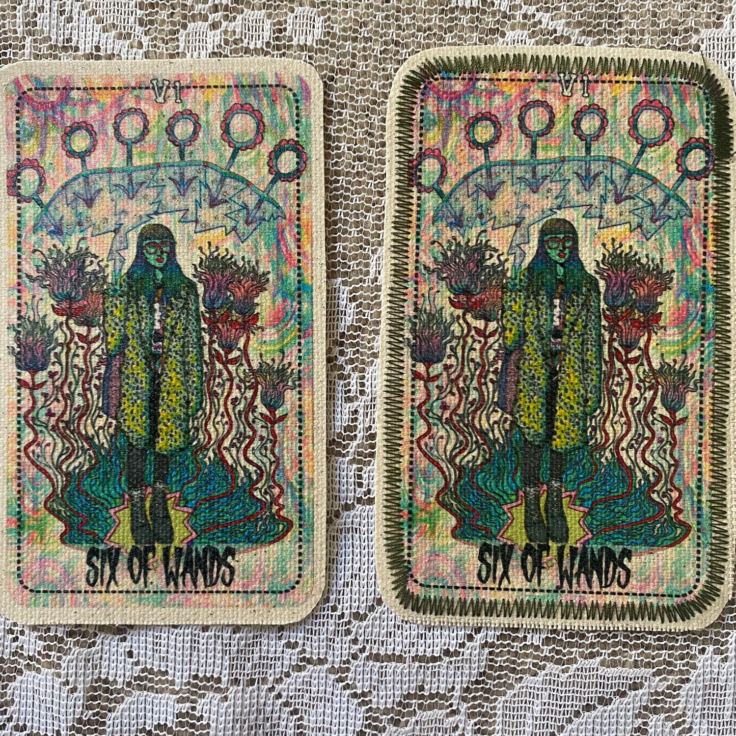 Six of Wands Canvas Patch