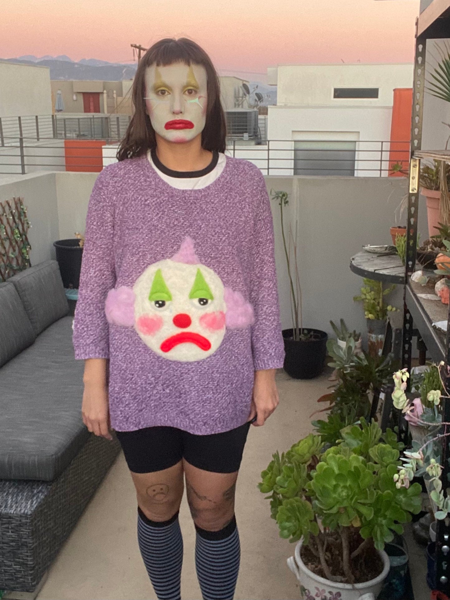 Clown (soft sculpture) Sweater