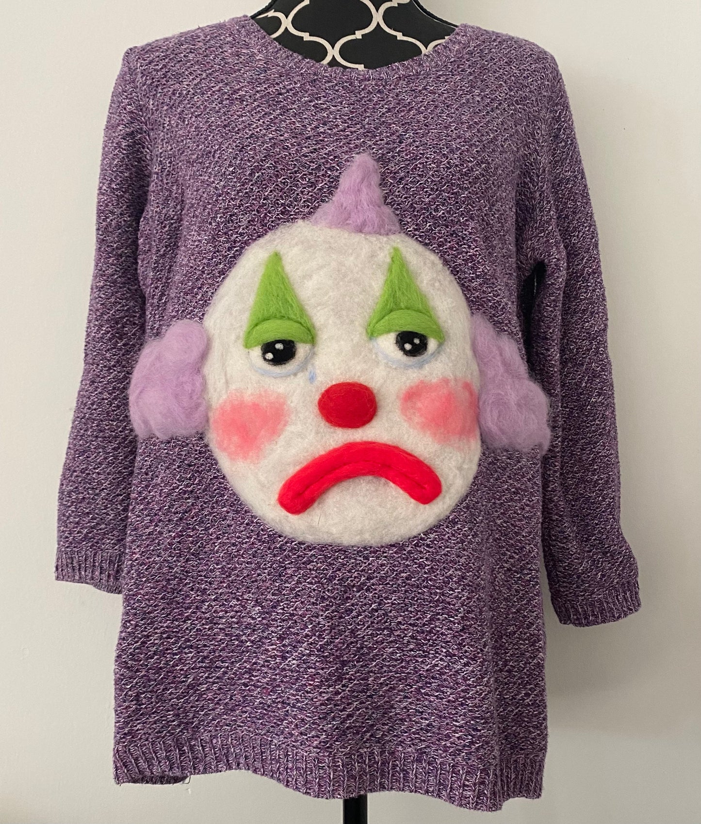 Clown (soft sculpture) Sweater