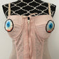 eyeball bustier bodysuit