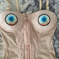 eyeball bustier bodysuit