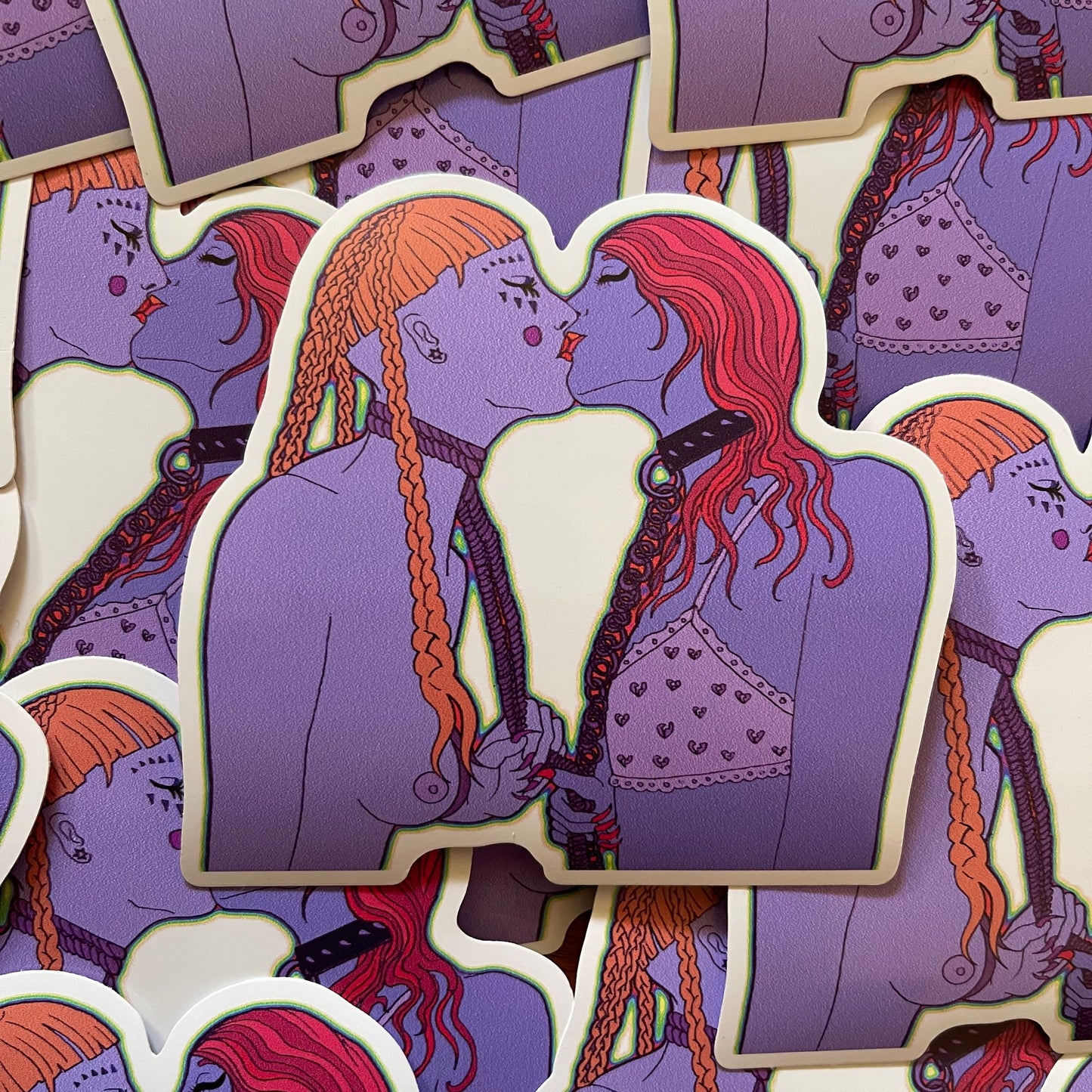 Kiss 4" vinyl sticker