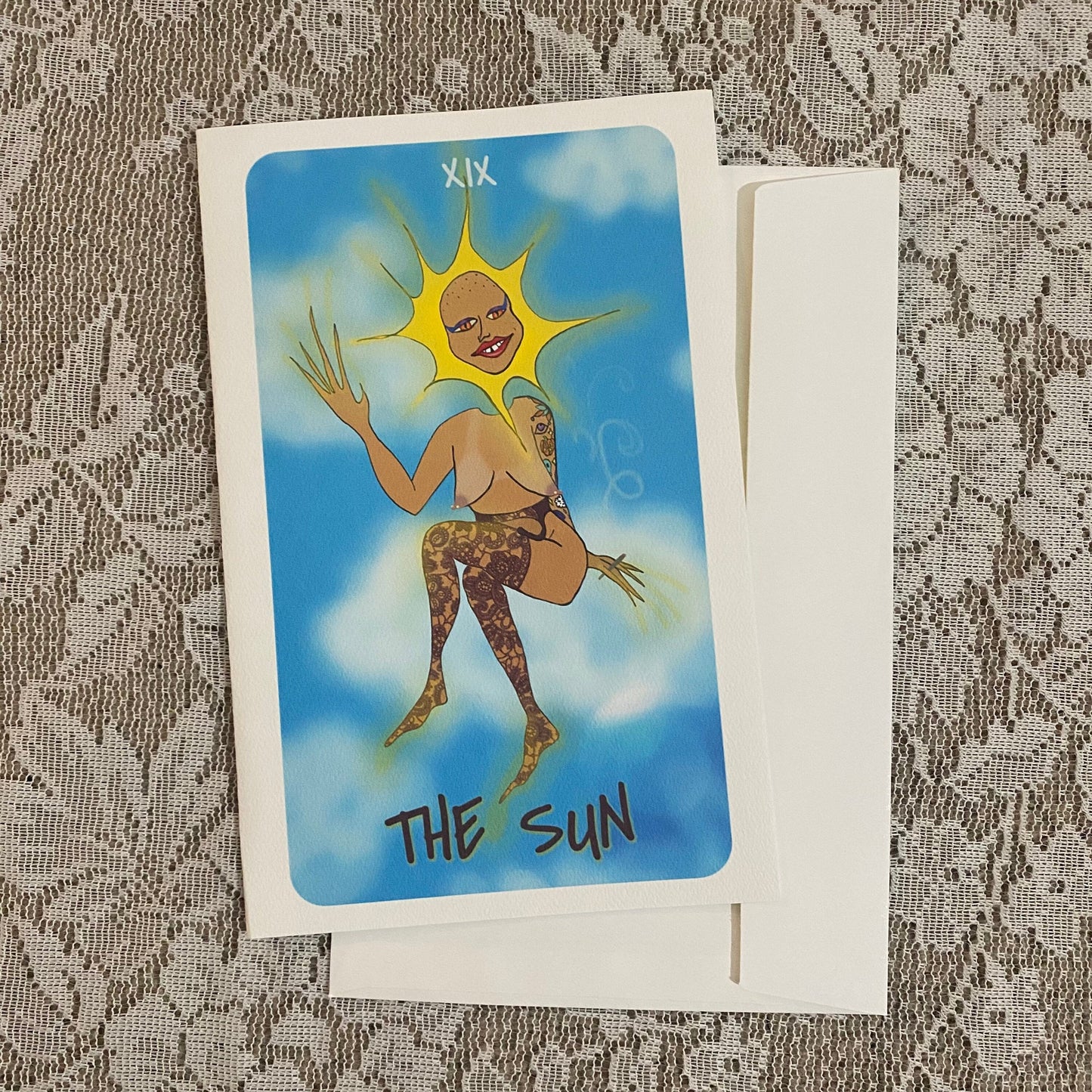 The Sun Handmade Card