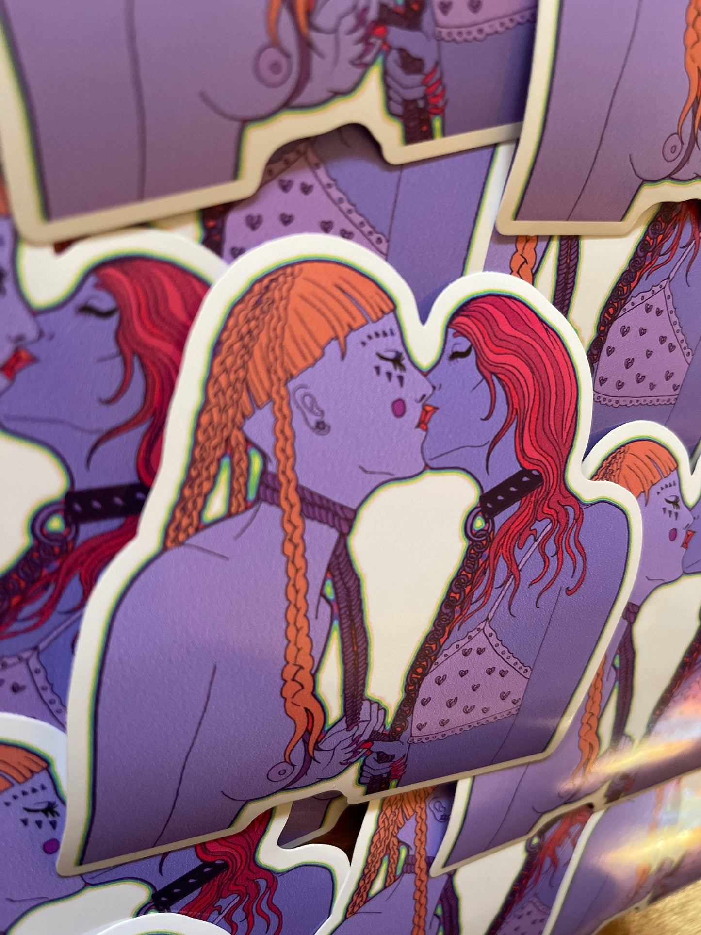 Kiss 4" vinyl sticker