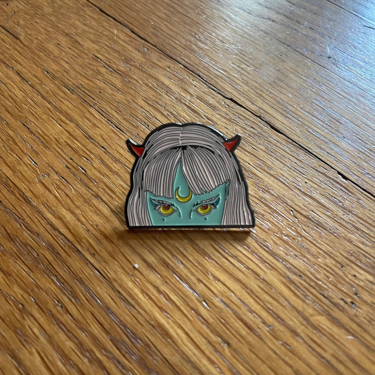 Moon Power Lapel Pin