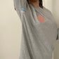 frownie embroidered tee
